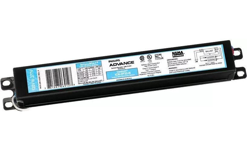 Advance ICN4P32N35I Electronic N Can Fluorescent Ballast, T8 Lamp, 32 W Lamp, 120 to 277 V AC, Instant, 0.89 Ballast Factor - Electronic Fluorescent Ballasts