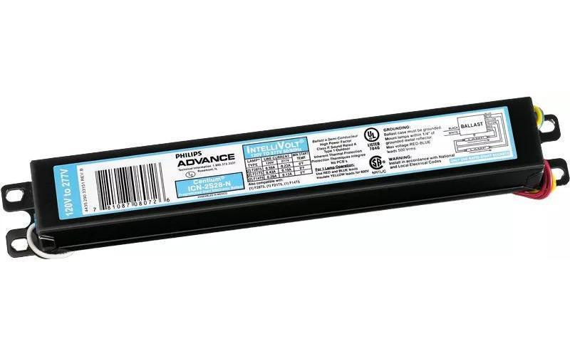 Advance Centium® ICN2S54N35I Electronic Fluorescent Ballast, T5HO Lamp, 54 W Lamp, 120 to 277 V AC, Programmed, 1 Ballast Factor - Electronic Fluorescent Ballasts