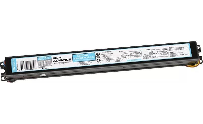 Advance Centium® ICN4S5490C2LSG35I Electronic Fluorescent Ballast, T5HO Lamp, 54 W Lamp, 120 to 277 V AC, Programmed, 1 Ballast Factor - Electronic Fluorescent Ballasts