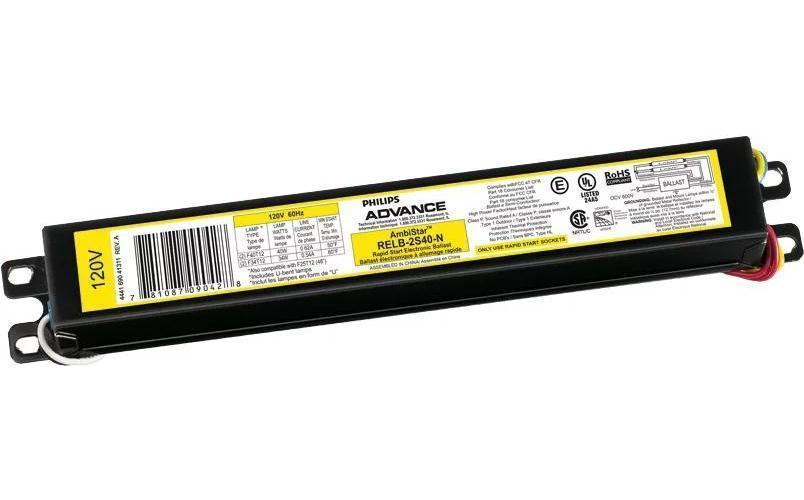Advance ICN2P60N35I Electronic N Can Fluorescent Ballast, T12 Slimline Lamp, 75 W Lamp, 120 to 277 V AC, Instant, 0.88 Ballast Factor - Electronic Fluorescent Ballasts