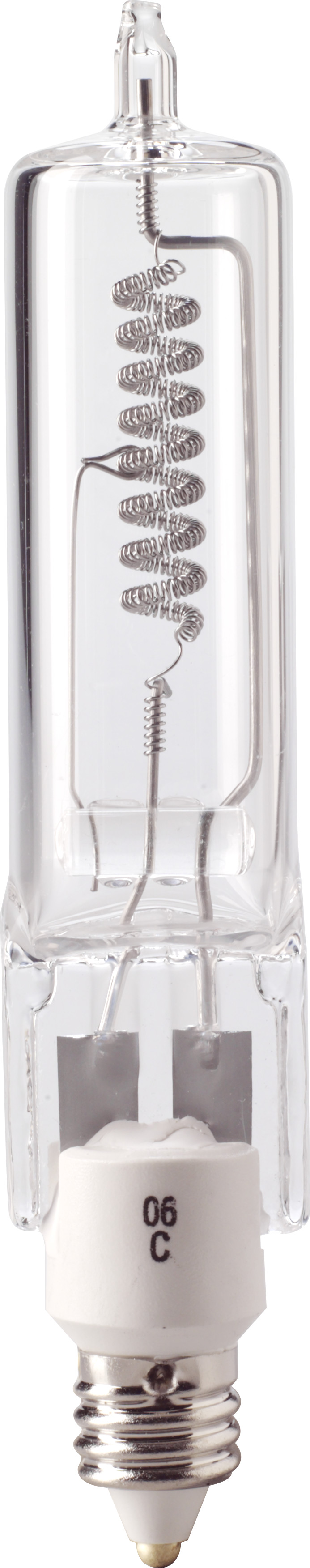 EIKO® Q500CL/MC-130V Single Ended Halogen Lamp, 500 W, E11 Miniature Candelabra Screw Halogen Lamp, T4 Shape, 8800 Lumens - Halogen - Specialty