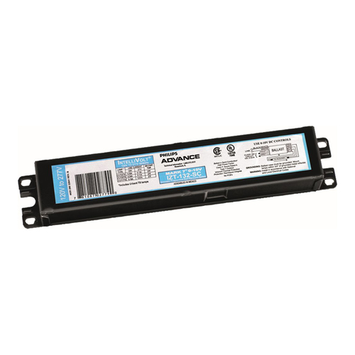 Advance Mark 7 0-10V IZT4S3235M Controllable Dimmable Fluorescent Ballast, T8 Lamp, 32 W, 120 to 277 V AC, Programmed, 0.05 to 0.88 Ballast Factor - Dimming Fluorescent Ballasts