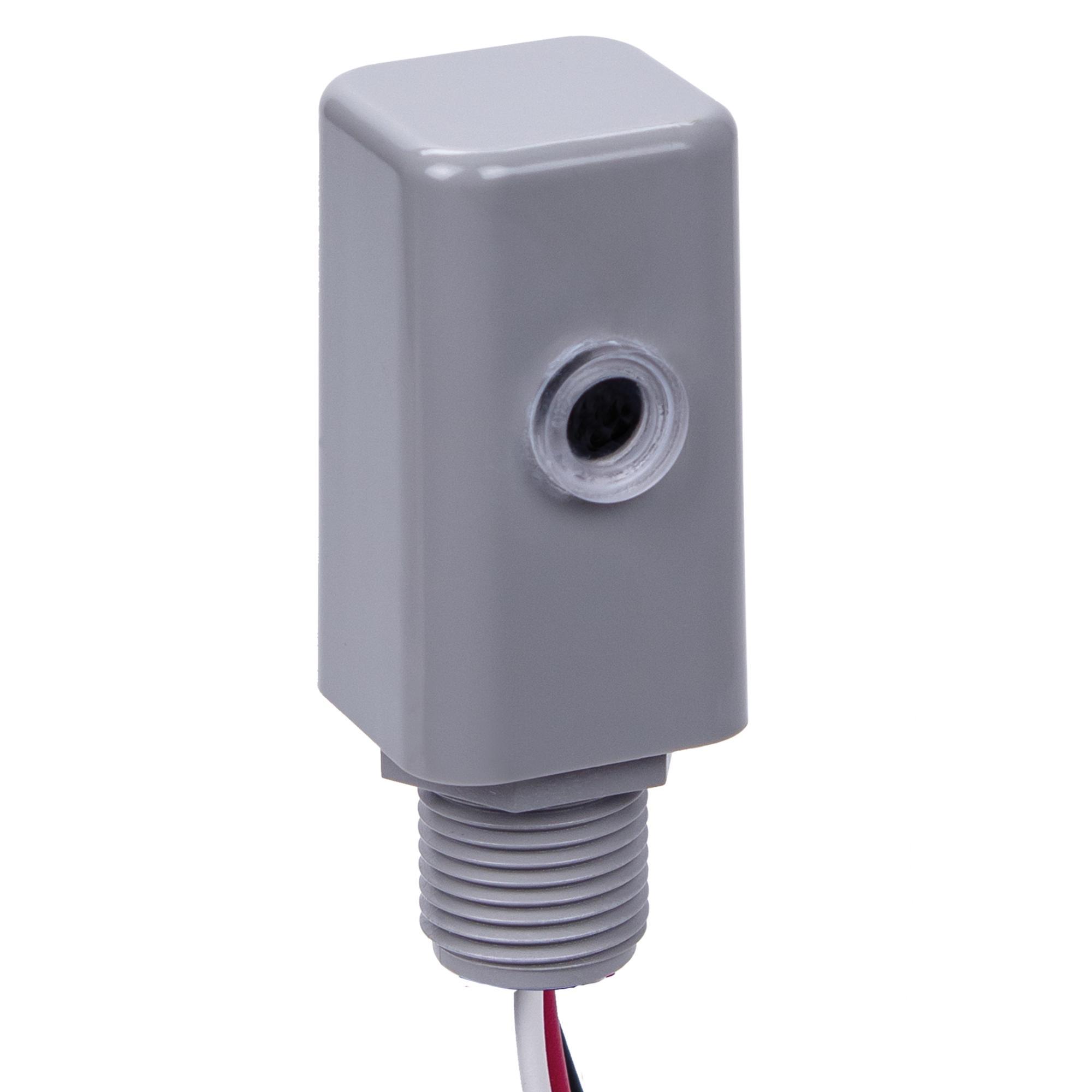 Intermatic® EK4136S Electronic Stem Mounting Photocontrol, 105 to 305 V AC, 1000 W Tungsten, 1800 VA Ballast, Box/Fixture Mount, Plastic - Stem Mounting Photocontrols