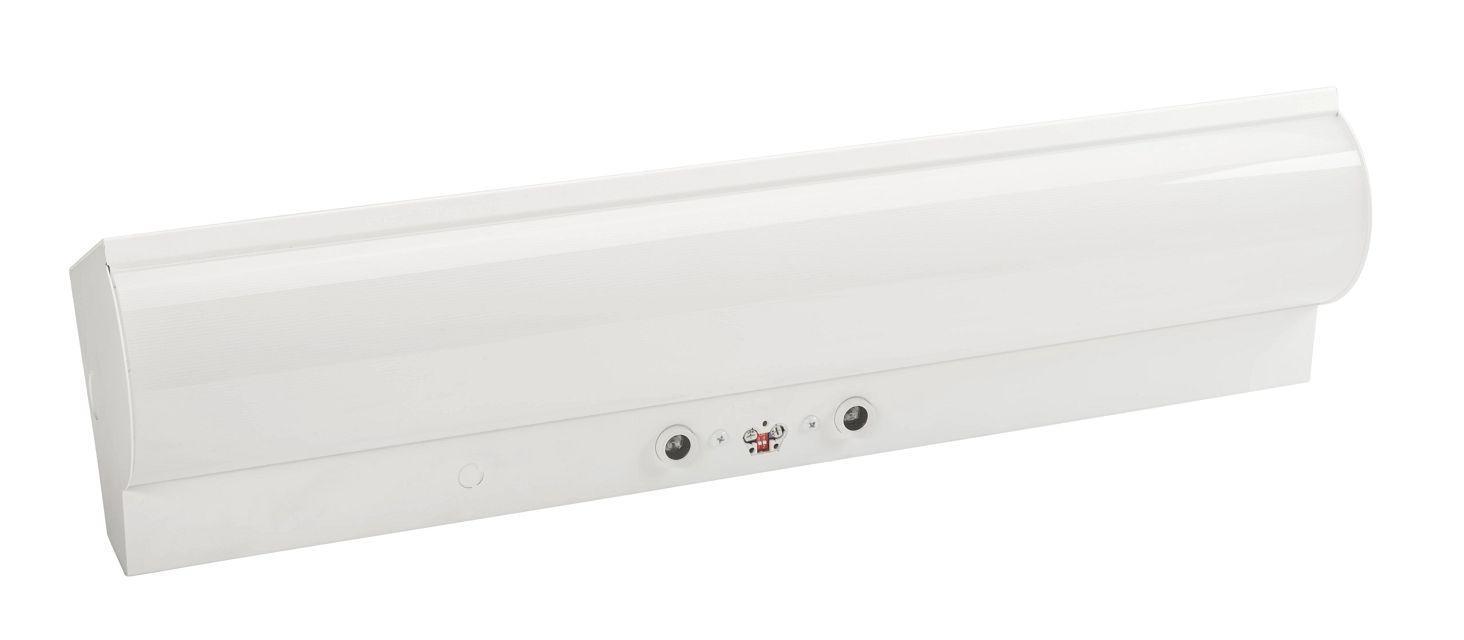 Keystone Technologies KT-SWLED25PS-2A-8CSA-VDIM-P XFit Built-in Ultrasonic Sensor LED Stairwell Fixture, LED Lamp, 25 W Fixture, 120 to 277 V AC, White Housing - Indoor Surface Mount Fixtures