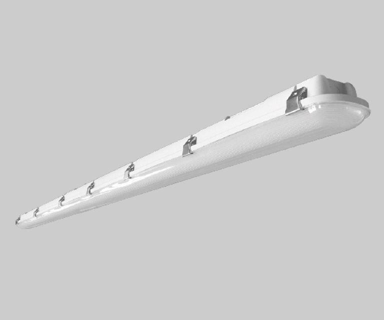Keystone Technologies KT-VTLED90PS-8A-8CSA-VDIM Vapor Tight Fixture, LED Lamp, 120 to 277 V, Gray Housing - Outdoor Vaporproof Light Fixtures