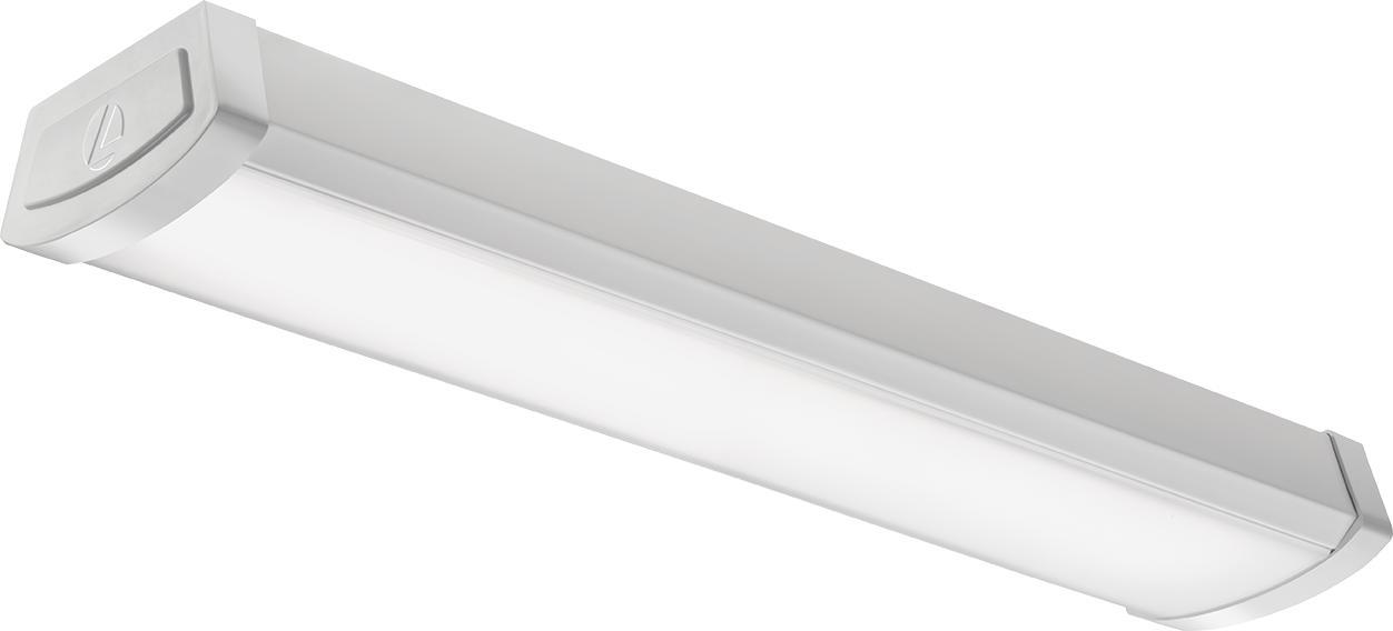 Lithonia Lighting® FMLWL 48 835 FMLWL Contemporary Linear Rectangular Wraparound, LED Lamp, 40 W Fixture, 120 V AC, Gloss Housing - Indoor Wraparounds