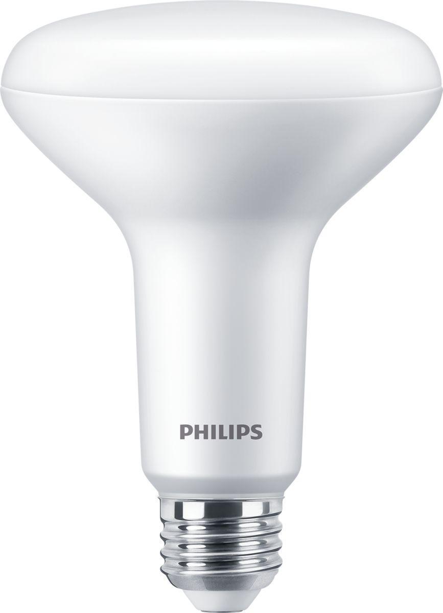 Philips 457044 Dimmable Reflector Lamp, 9 W, 64/45 W Incandescent Equivalent, E26 Medium Lamp Base LED Lamp, BR30 Shape, 650 Lumens - LED - Reflective