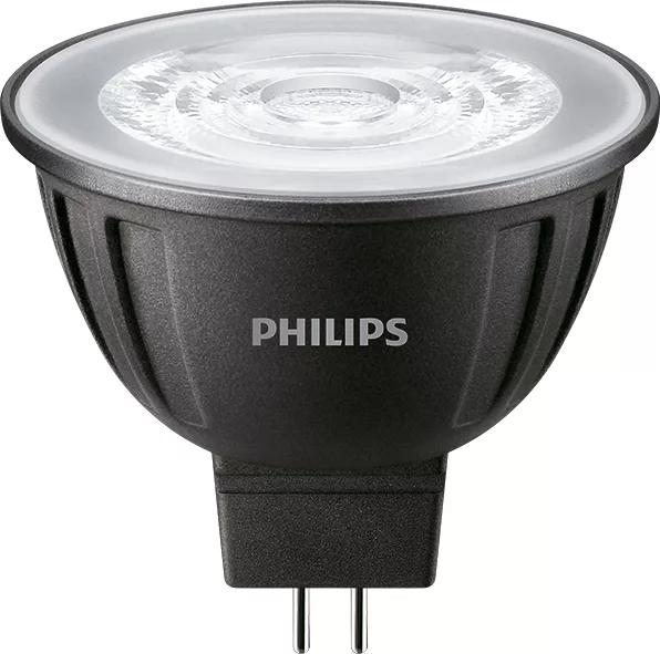Philips 573881 Dimmable Spot Light, 7 W, 50 W Incandescent Equivalent, GU5.3 Lamp Base LED Lamp, MR16 Shape, 515 Lumens - LED - Reflective