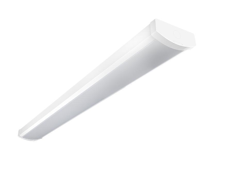 RAB GUS17-4 GUS Dimmable LED Wrap Fixture, LED Lamp, 50/40/30 W Fixture, 120 to 277 V AC, White Housing - Indoor Wraparounds