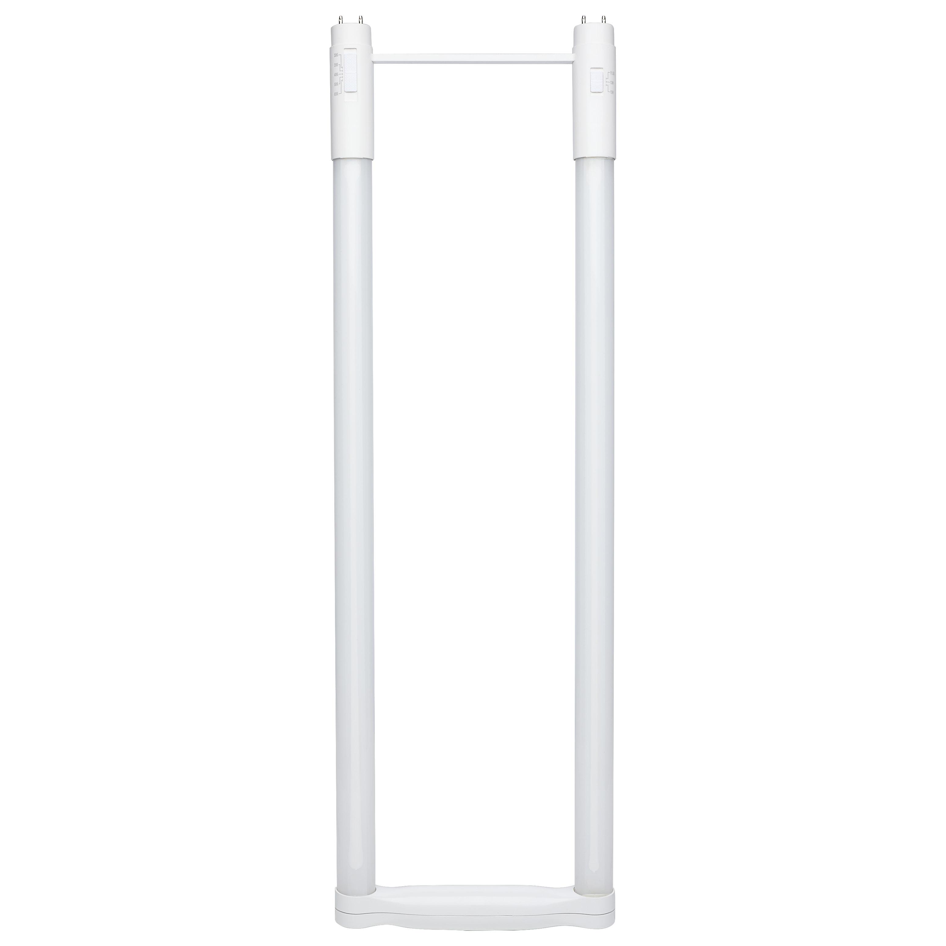 SATCO® S18413 SATCO Dimmable U Bend LED, 11.5, 13, 15 W, 50 W Incandescent Equivalent, Medium Bi-Pin Lamp Base LED Lamp, T8 Shape, 1800, 2000, 2200 Lumens - LED - U-Bend