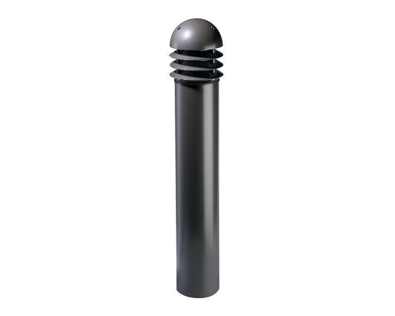 Signify Luminaires DB30-A DB30 Conventional Line Voltage Round Bollard Light, CFL/A19 LED/Incandescent/E17 Metal Halide/High Pressure Sodium Lamp, 100 W Fixture, 120 V AC, Black Thermoset Polyester Powder Coated Housing - Bollard Lights