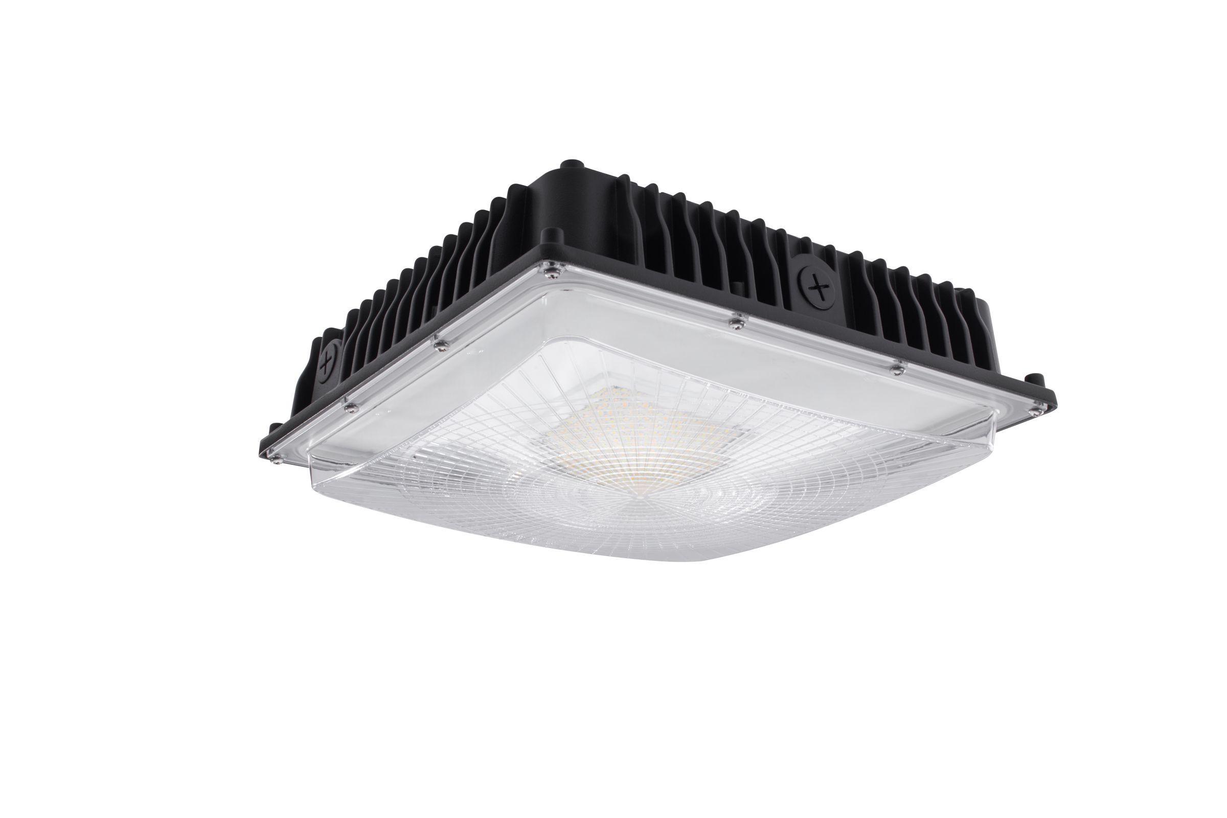 Stonco Keene GC60-SCT-G2-SM-5-10-BZ DualSelect Garage and Canopy Luminaire, (168) Lamps LED Lamp, 28/40/60 W Fixture, 120 to 347 V, Powder Coated Bronze Housing - Outdoor Canopy Lighting